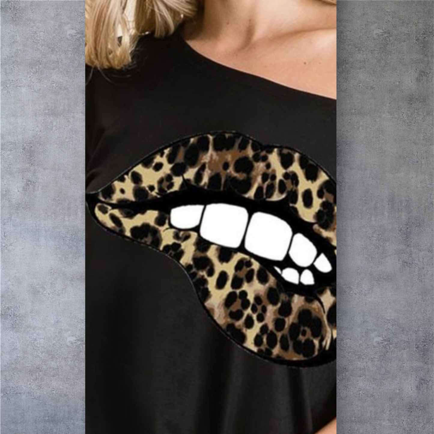 Bibi Black and Leopard Byte Graphic Tee