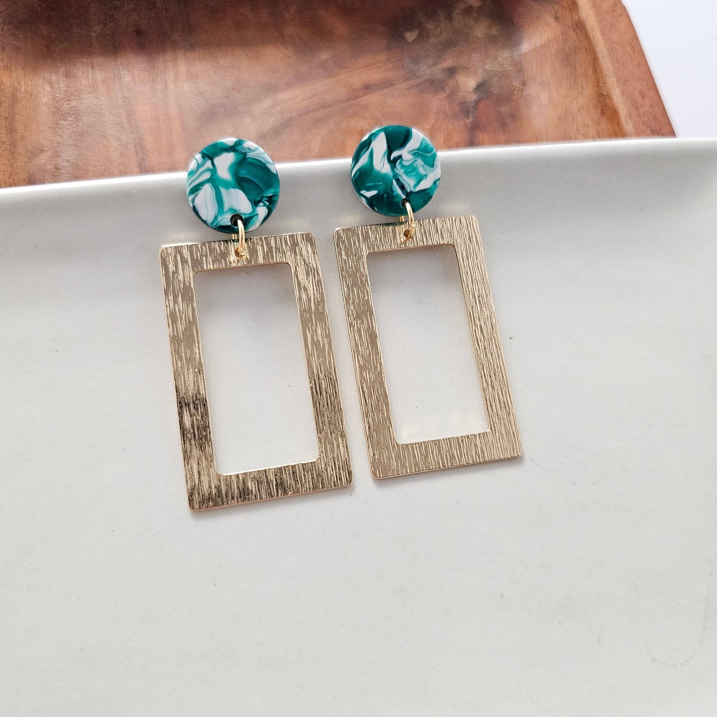 Rebecca Earrings - Sea Green / Spring