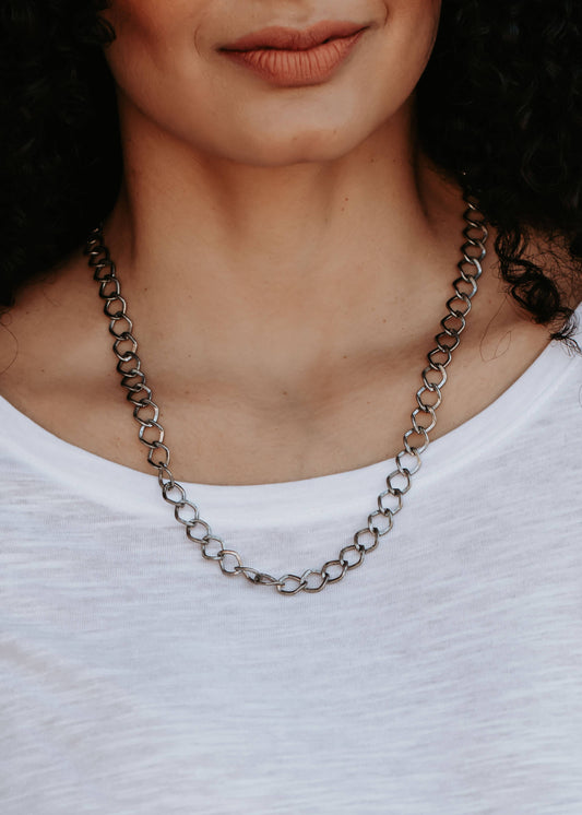 Silver Chain Necklace - 20"