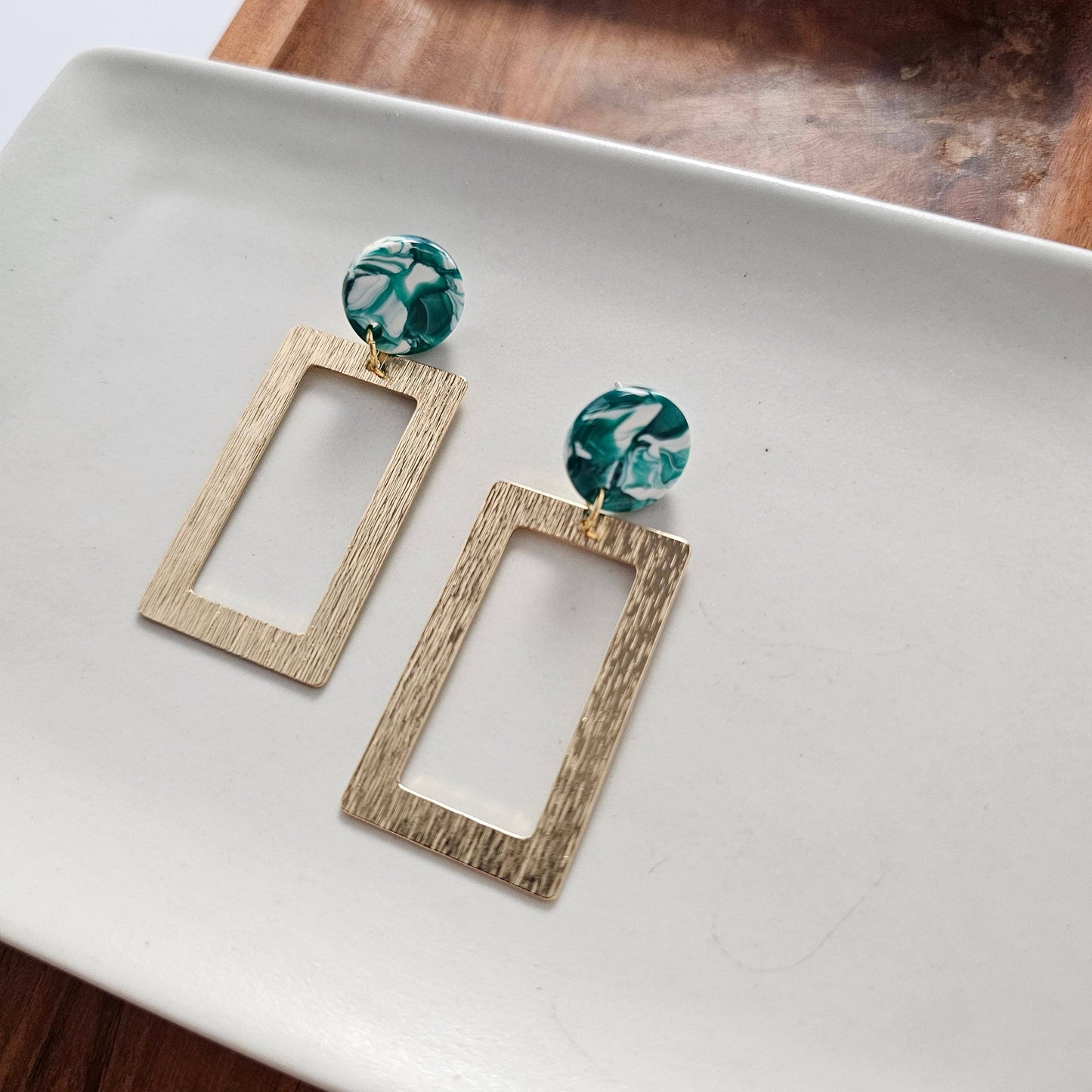 Rebecca Earrings - Sea Green / Spring