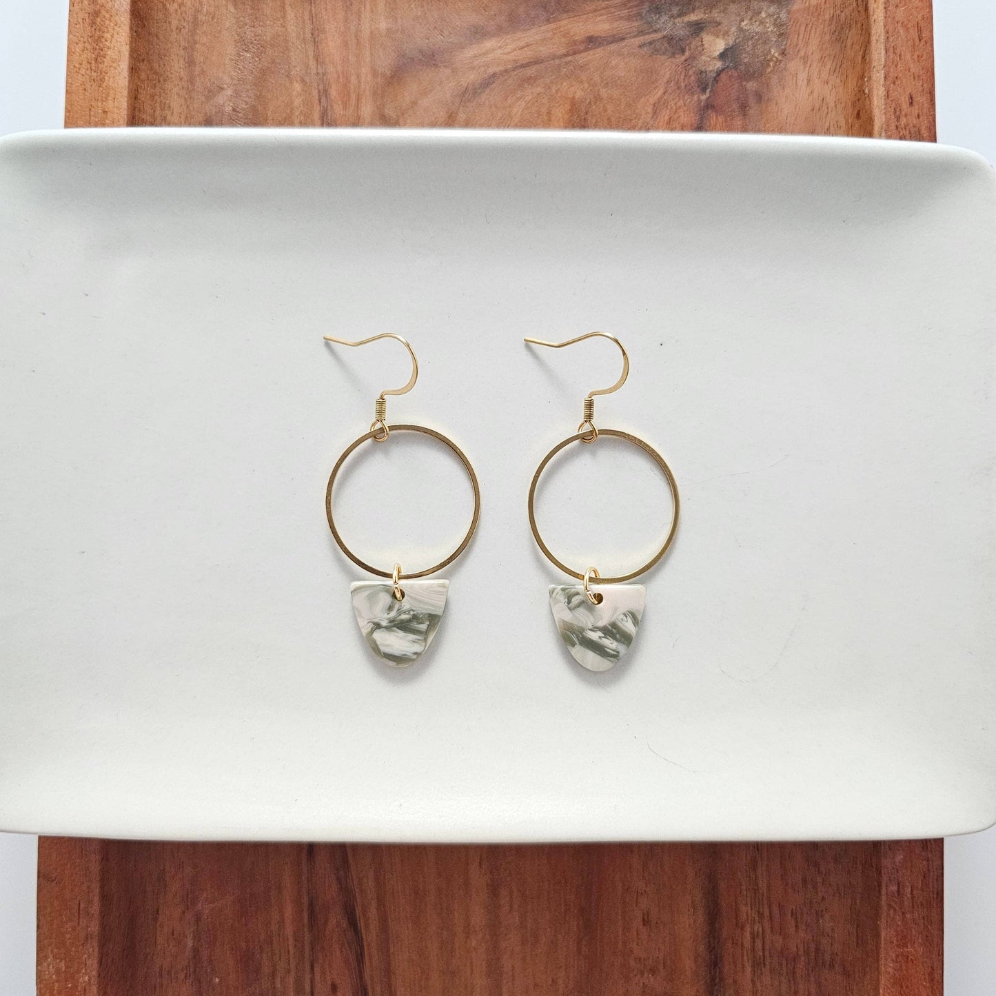 Iris Earrings - Sage // Fall, Jewelry, Gifts