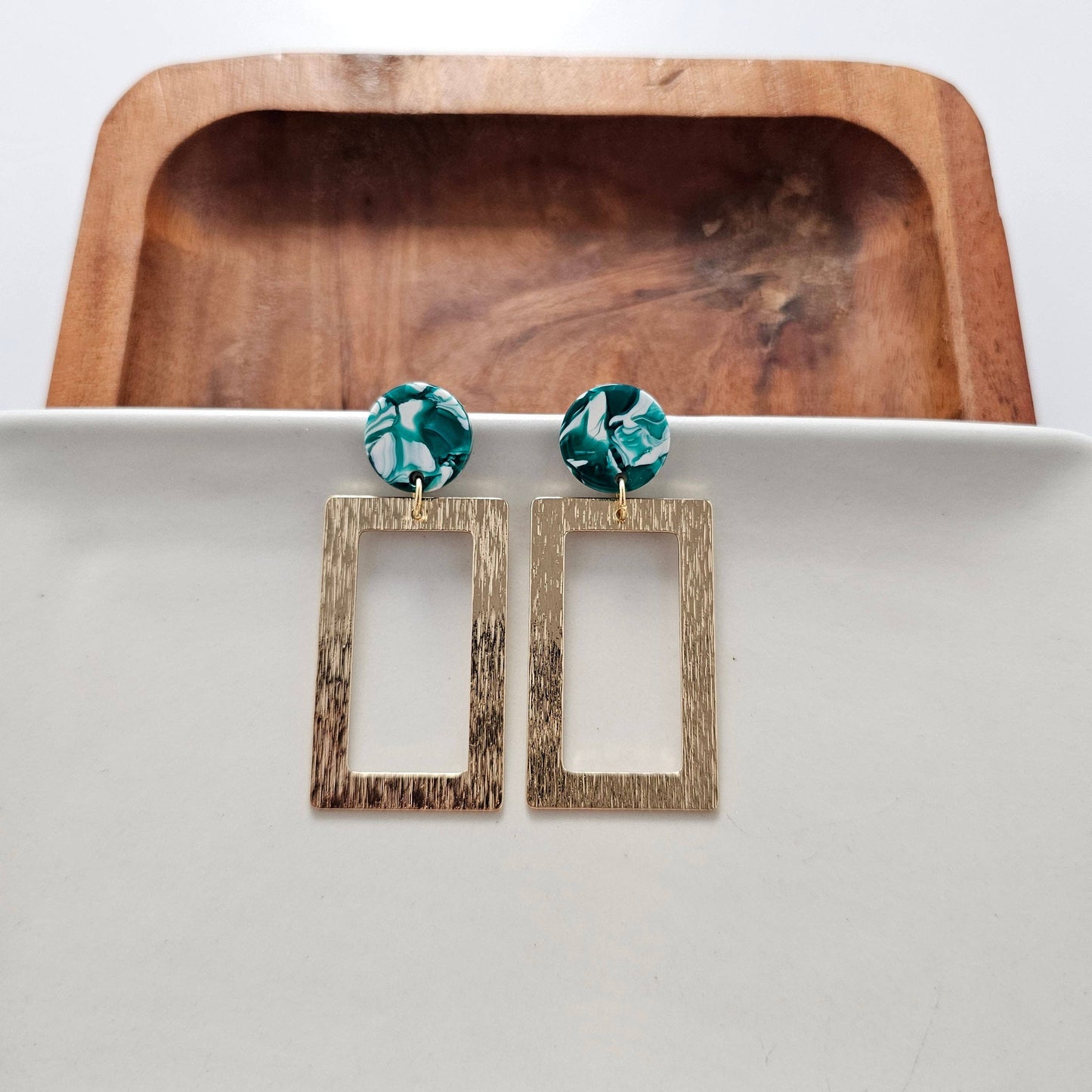 Rebecca Earrings - Sea Green / Spring