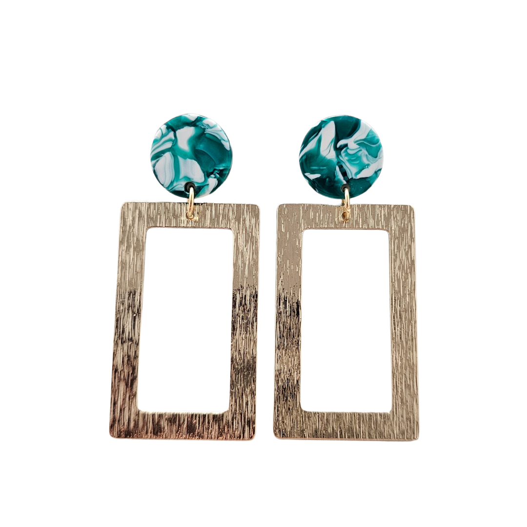 Rebecca Earrings - Sea Green / Spring