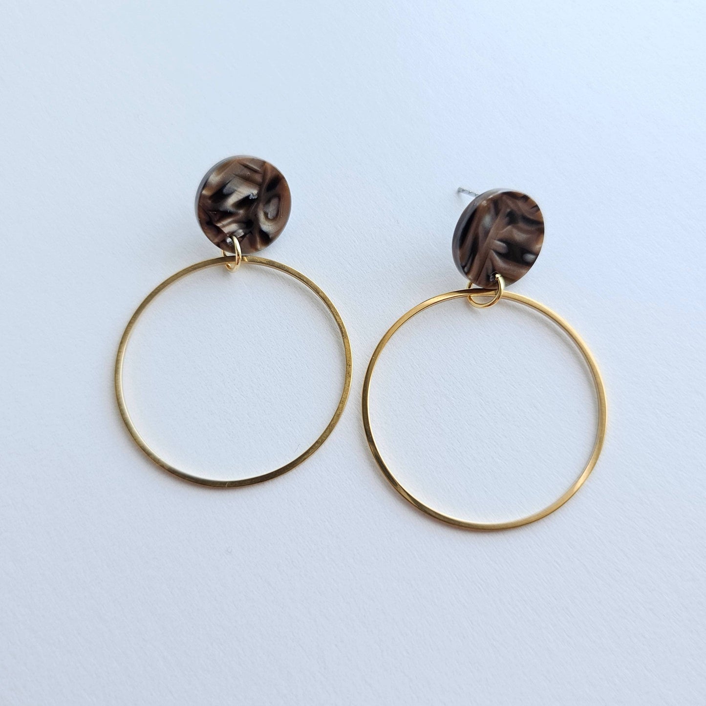 Amelia Earrings - Brown Shimmer