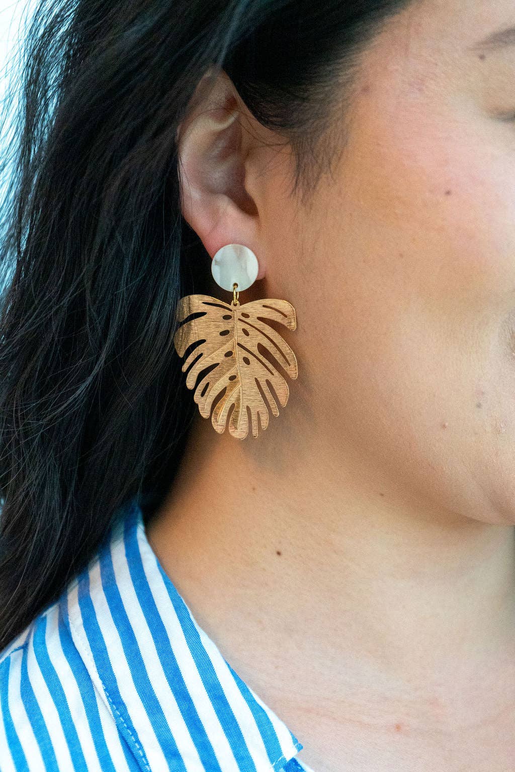 Belize Earrings - Ivory // Plant, Resort, Jewelry