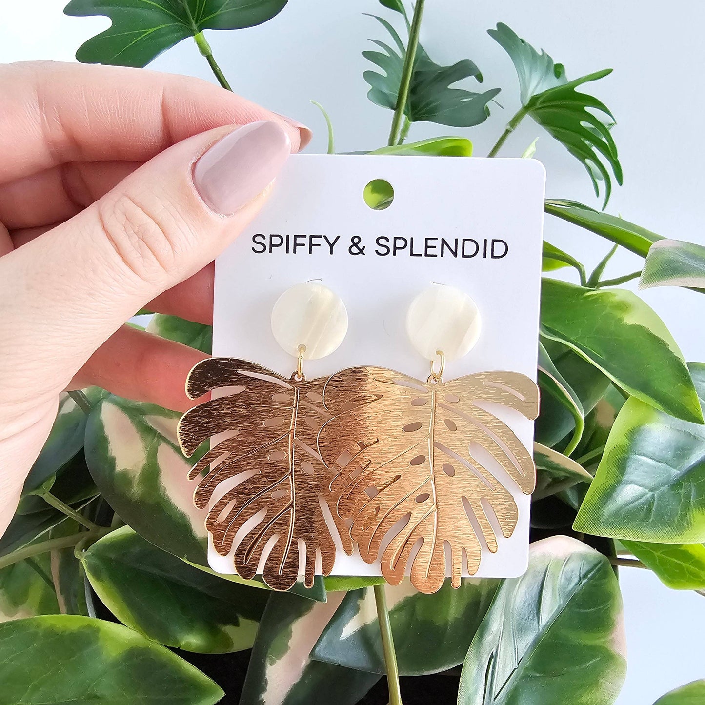 Belize Earrings - Ivory // Plant, Resort, Jewelry