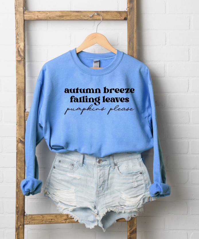 Autumn Breeze Falling Leaves Sweatshirt