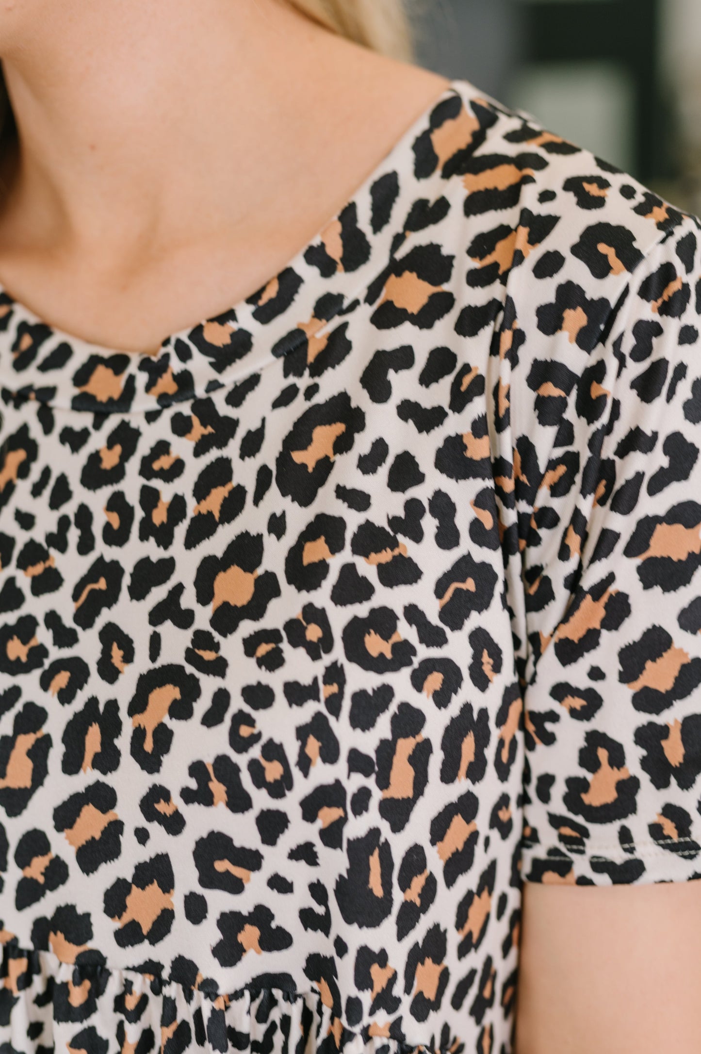 Better Stuff To Do Leopard Print Smock Dress