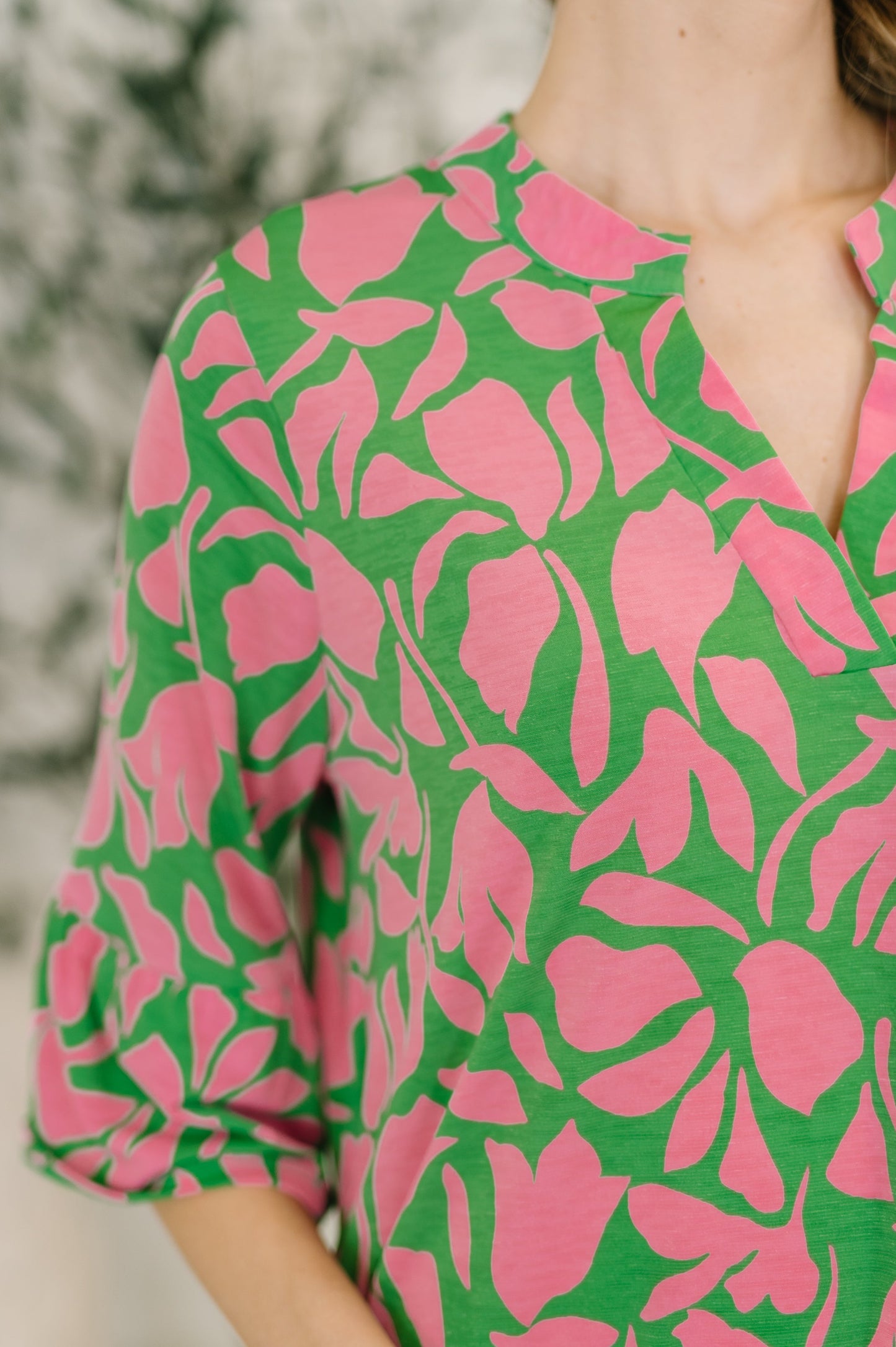 Lizzy Sunday Dress in Emerald Abstract Floral- 7/20/2026
