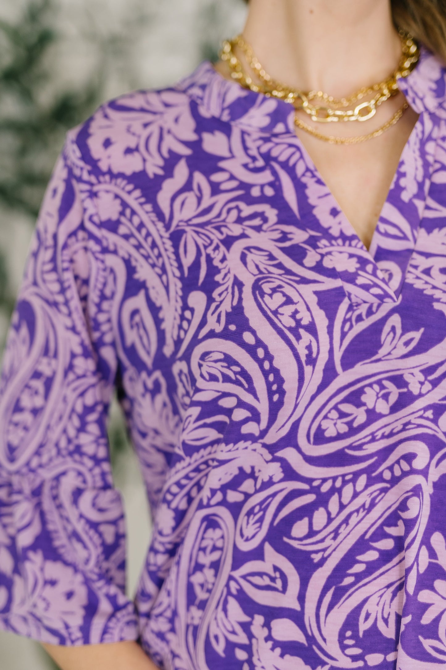 Lizzy Sunday Dress in Purple Paisley- 7/20/2026
