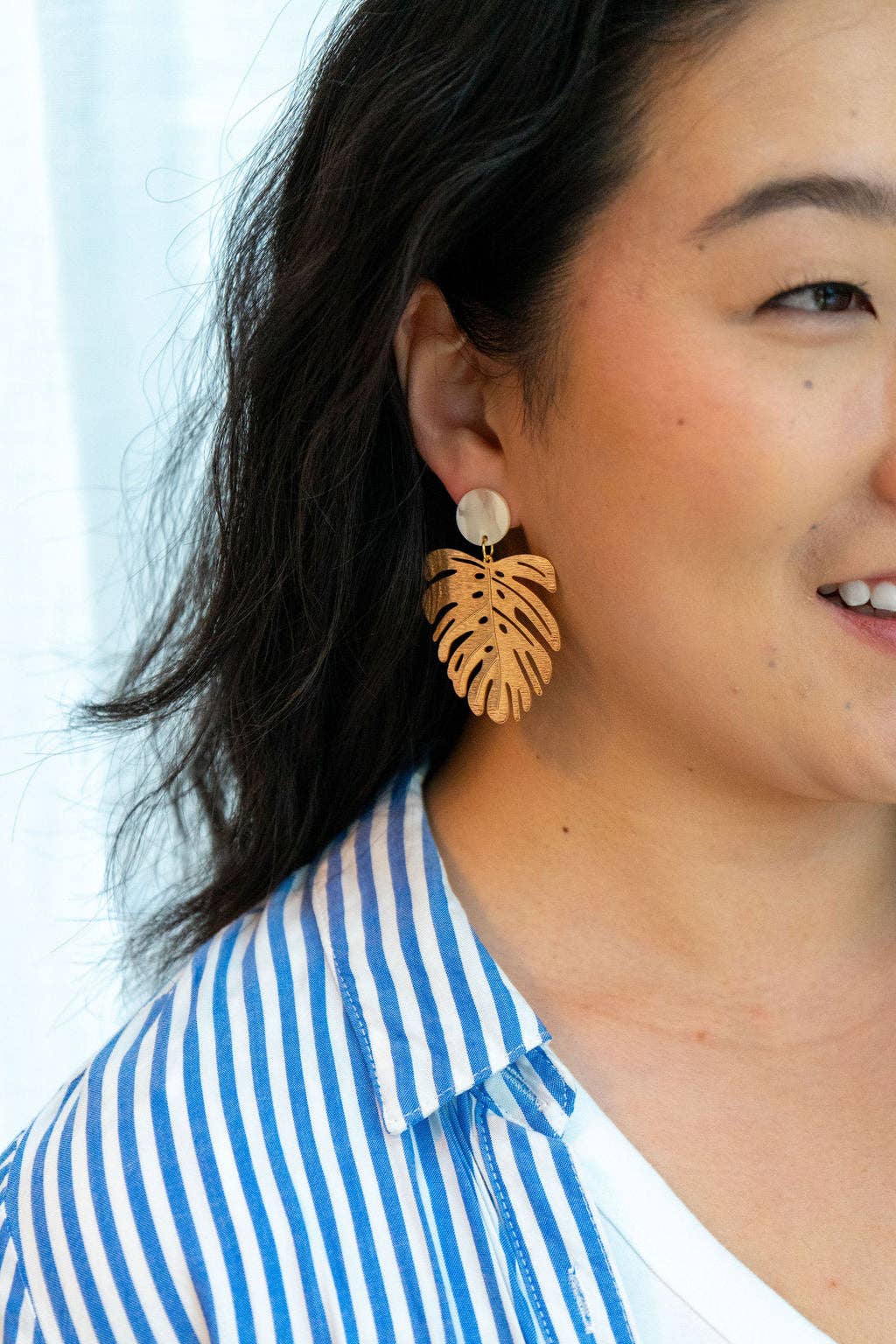 Belize Earrings - Ivory // Plant, Resort, Jewelry