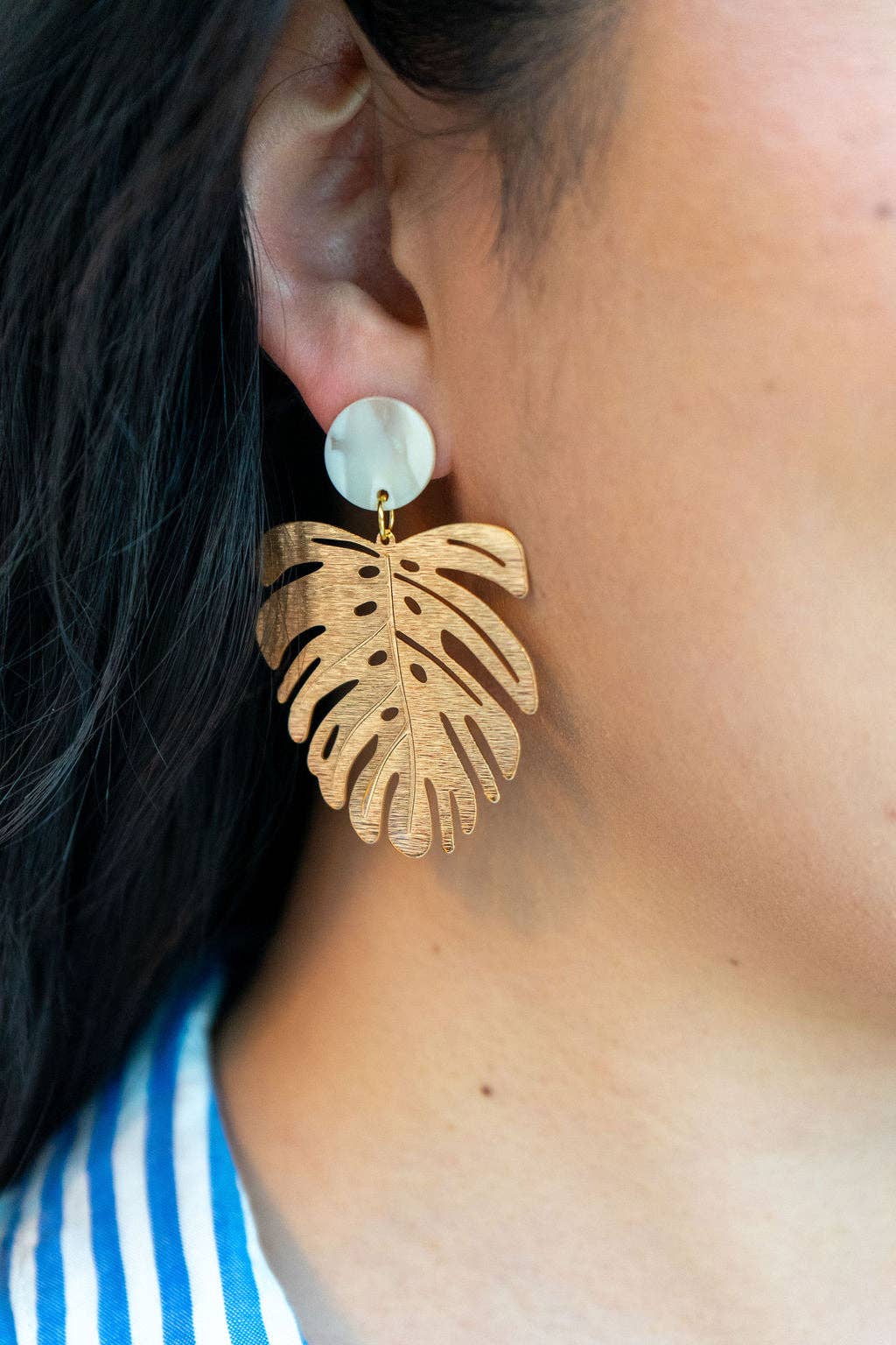 Belize Earrings - Ivory // Plant, Resort, Jewelry