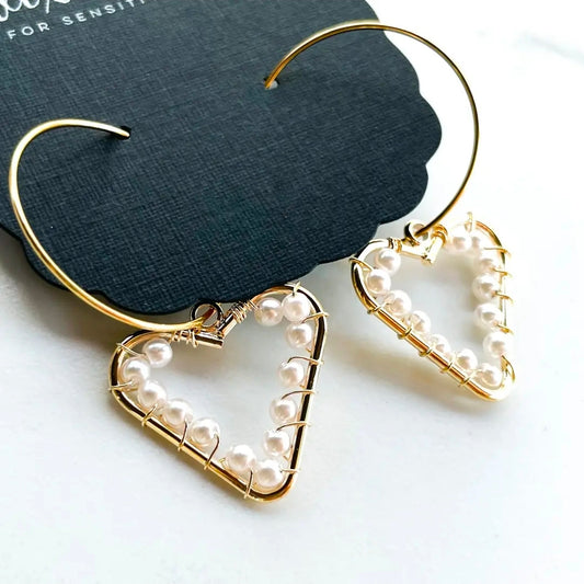Fanciful Heart Earrings