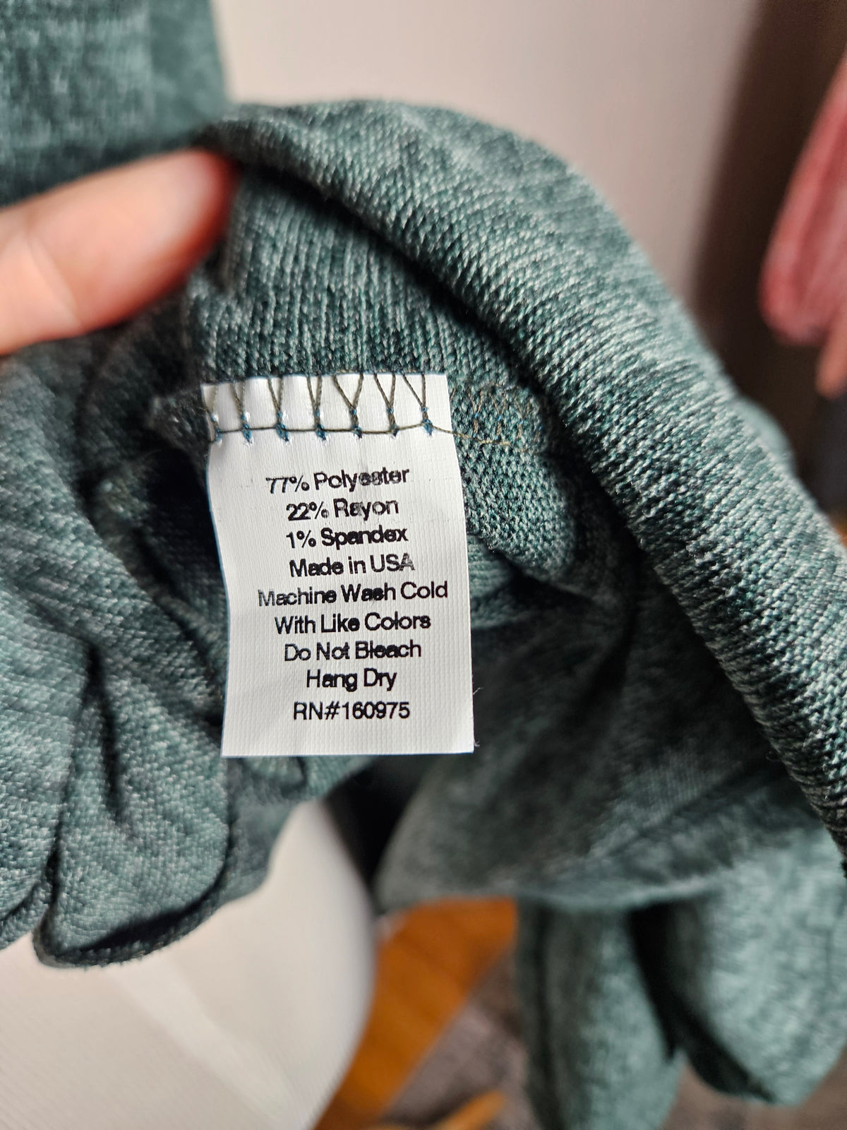 Womans Medium Dark Green Open Cardigan