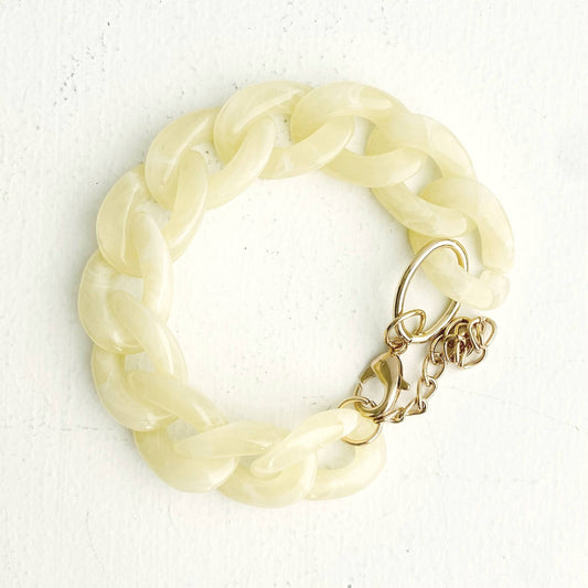 Chunky Chain Link Bracelet | Boho Acrylic Bangle Jewelry