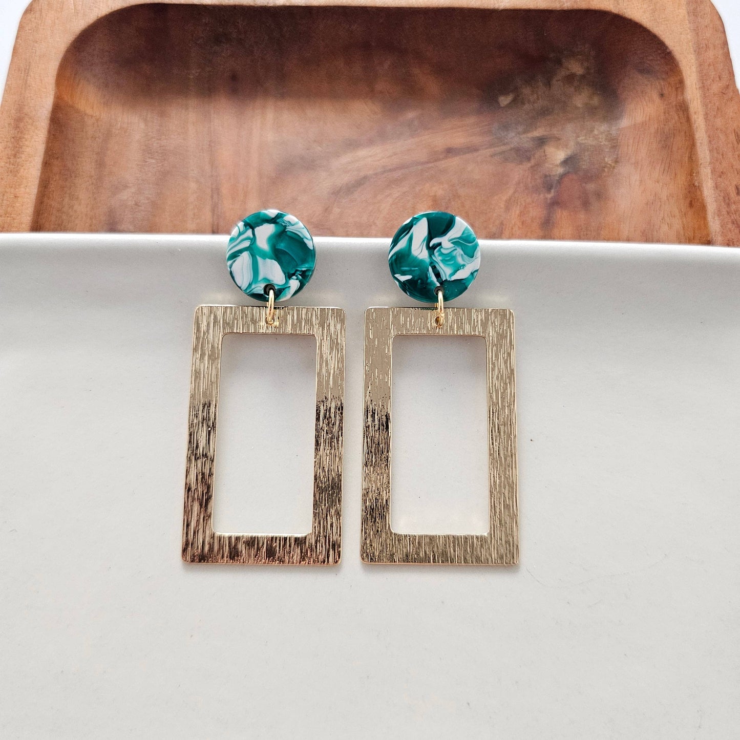 Rebecca Earrings - Sea Green / Spring