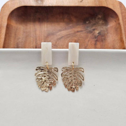 Mini Belize Earrings - Ivory / Spring, Easter, Mother's Day